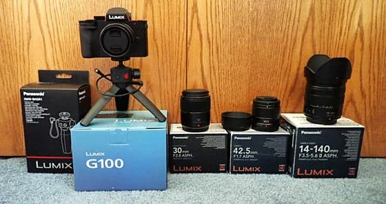 Panasonic Lumix G100 Kit + Lenses & Extras *REDUCED*