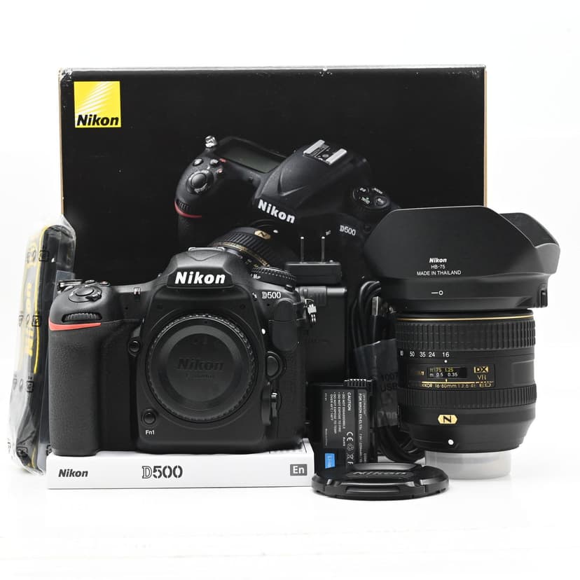Nikon D500 DSLR 20.9MP Digital Camera Kit w/ 16-80mm Zoom Lens