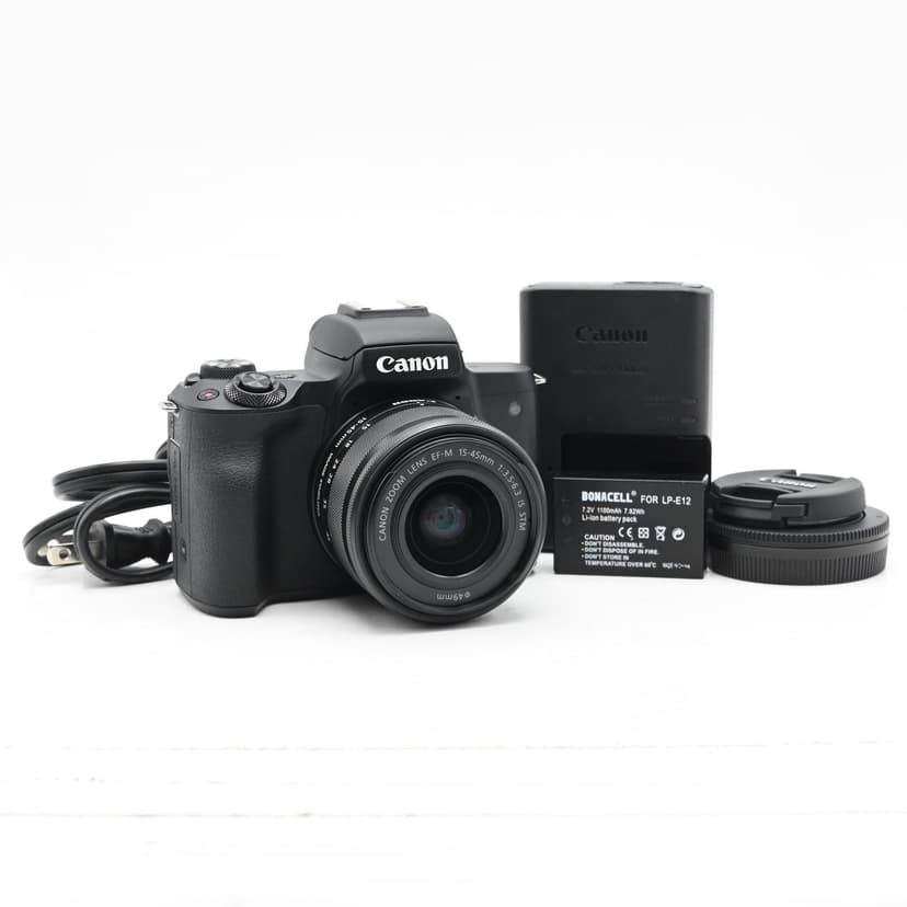 Canon EOS M50 Mark II Mirrorless 24.1MP Digital Camera Kit w/ 15-45mm Lens
