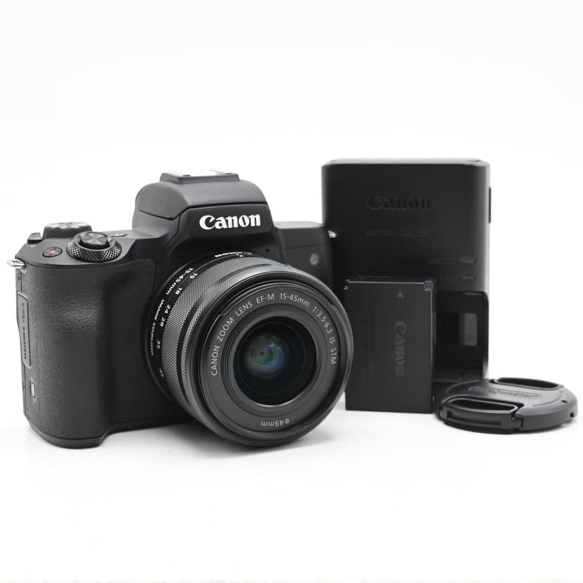 Canon EOS M50 Mark II Mirrorless 24.1MP Digital Camera Kit w/ 15-45mm Lens