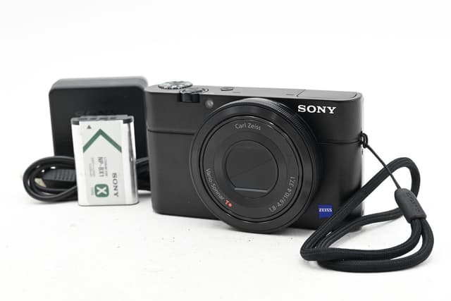 Sony Sony Cyber-Shot DSC-RX100 20.2MP Digital Camera w/Zeiss T* Lens camera with buying guide available