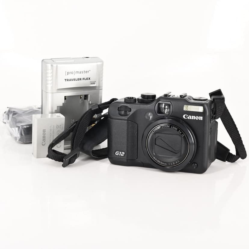 Canon PowerShot G12 10MP Digital Camera w/5x IS Zoom