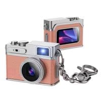 Aries Necklace Pendant Retro Digital Camera - Pink