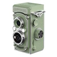 Aries RetroSnap Mini 1080P Digital Camera - Vintage Twin-Lens Style (Green)