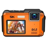 Aries SplashCam Pro Waterproof Digital Camera (Orange)