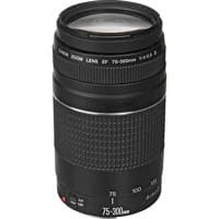 Used Canon EF 75-300mm F/4-5.6 III Autofocus Telephoto Zoom Lens