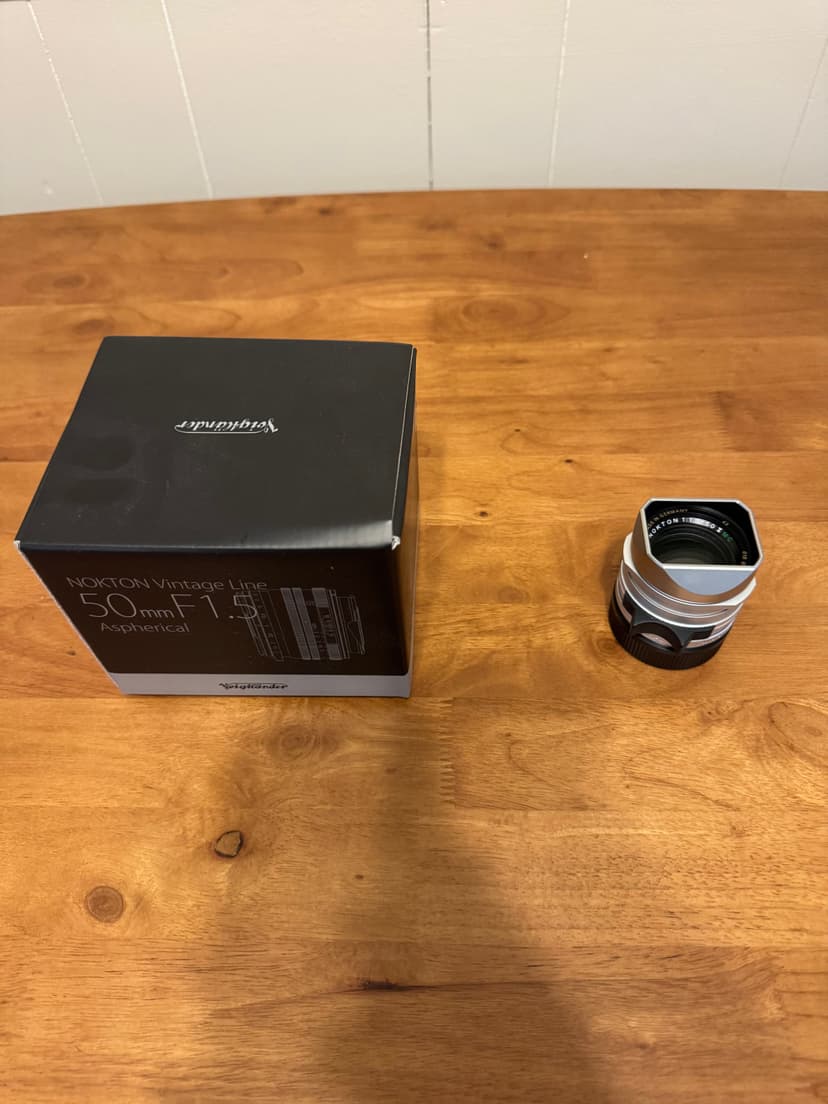 FS: Voigtlander Nokton Vintage Line 50mm f/1.5 Aspherical II VM MC Silver