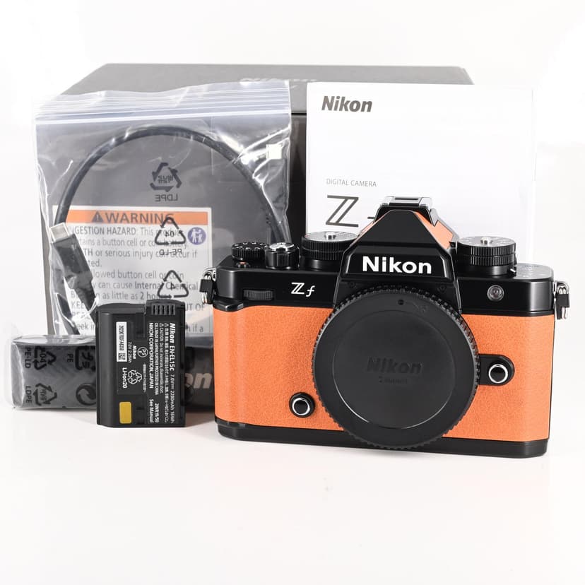 Nikon Z f Mirrorless Digital Camera 24.5MP Body Zf Sunset Orange
