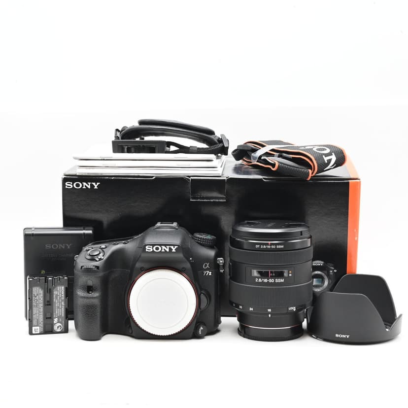 Sony Alpha a77 II 24.3MP DSLR Camera Kit w/ DT 16-50mm Zoom Lens