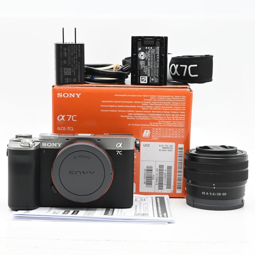 Sony Alpha A7C 24.2MP Mirrorless Camera Kit w/28-60mm Lens *<20 Clicks!