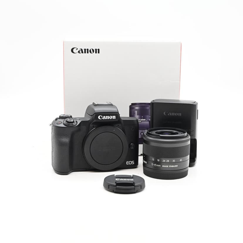 Canon EOS M50 Mark II Mirrorless 24.1MP Digital Camera Kit w/ 15-45mm Lens