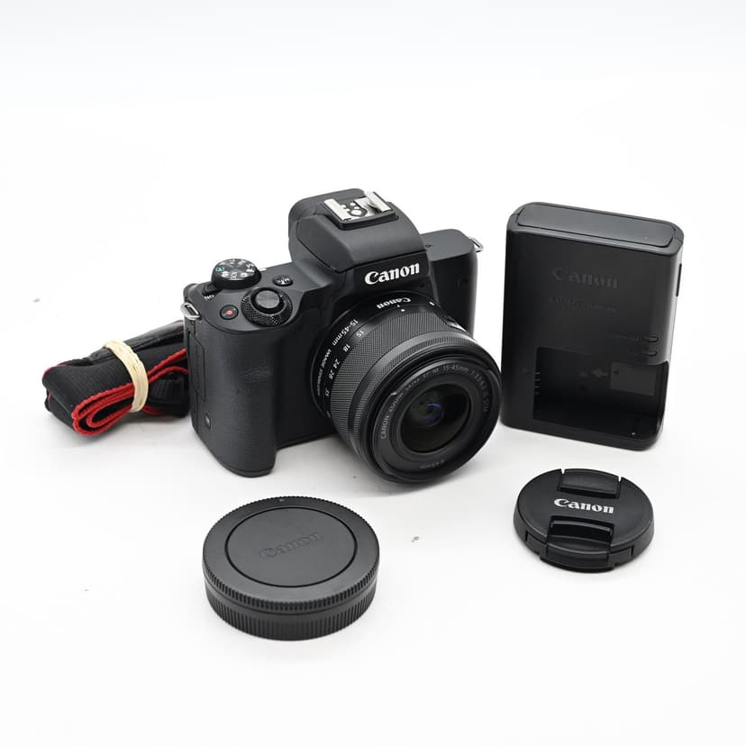 Canon EOS M50 Mirrorless 24.1MP Digital Camera Kit w/ 15-45mm Zoom Lens