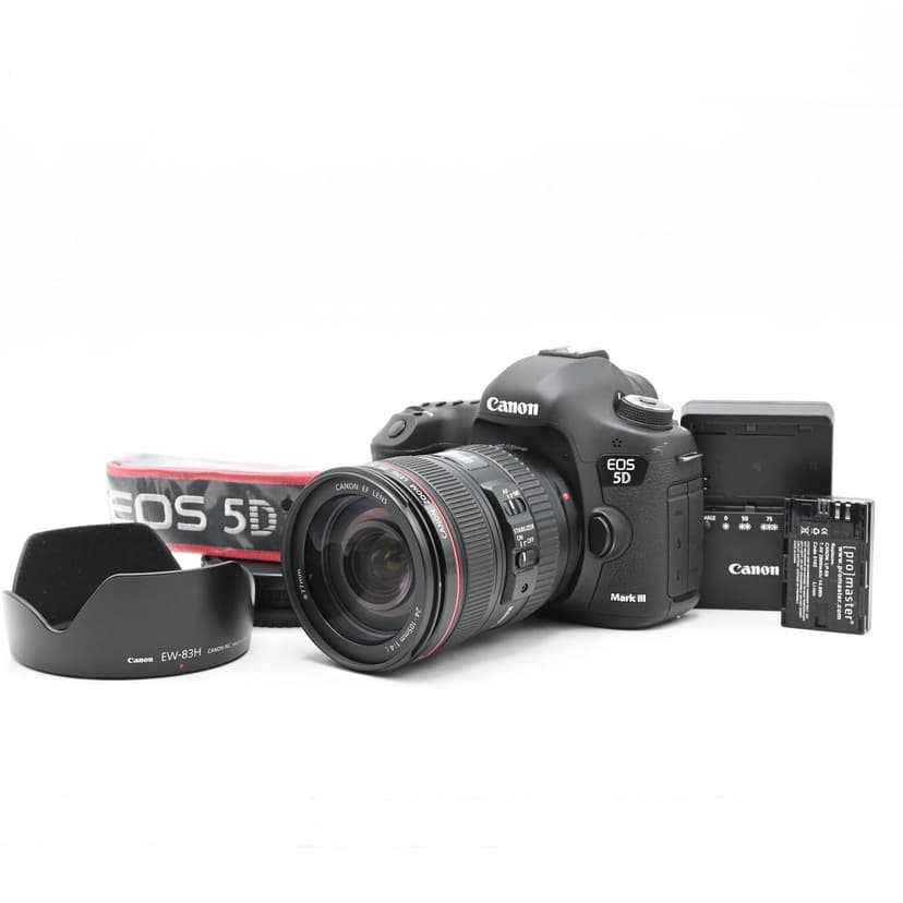Canon EOS 5D Mark III 22.3MP Digital SLR Camera Kit w/24-105mm L Lens