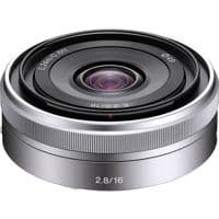 Used Sony 16mm F/2.8 E-mount NEX Series Camera Lens - Silver