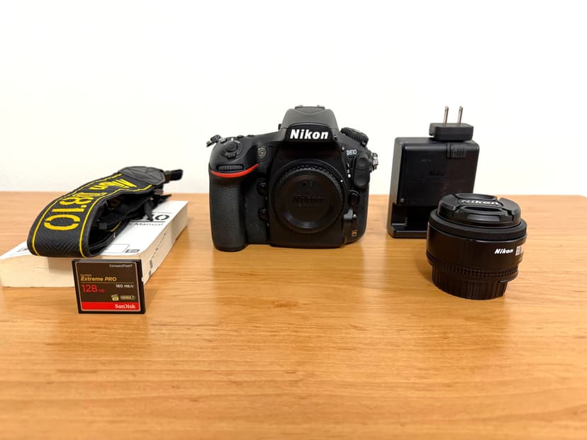 FS: Nikon D810 Body (Kit) 30k actuations, 50mm Nikkor, batteries, memory...