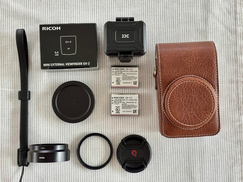 FS: Richo GR III Accessories - GV-2 Viewfinder, Batteries, Lens Adapter ...